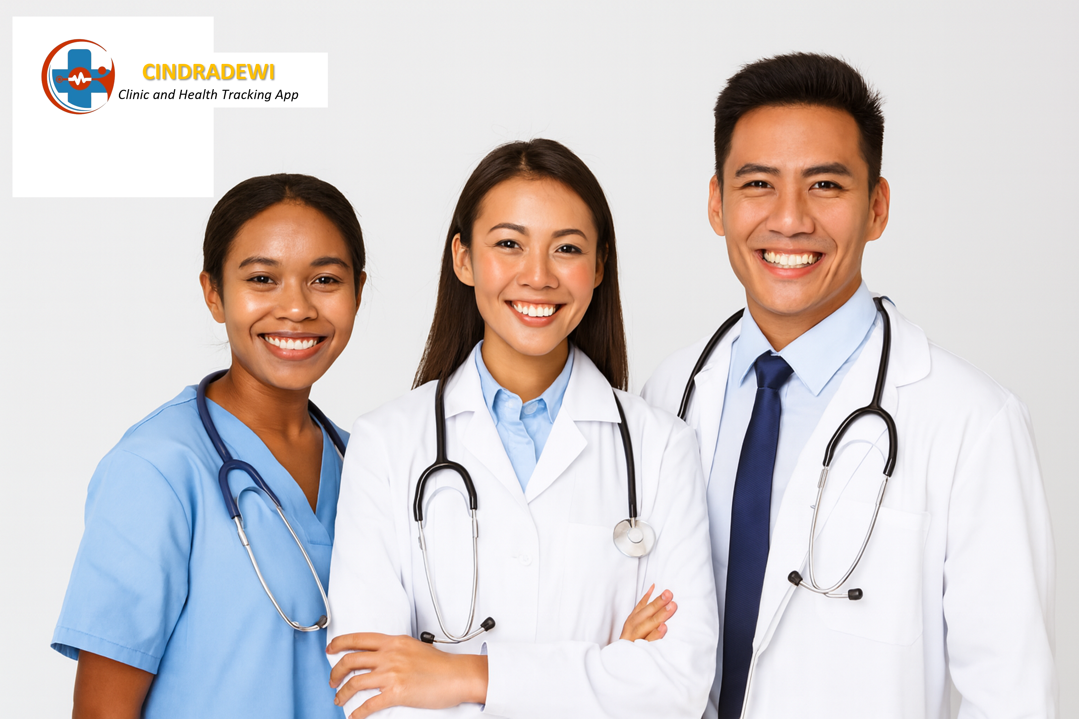 A team of healthcare professionals smiling